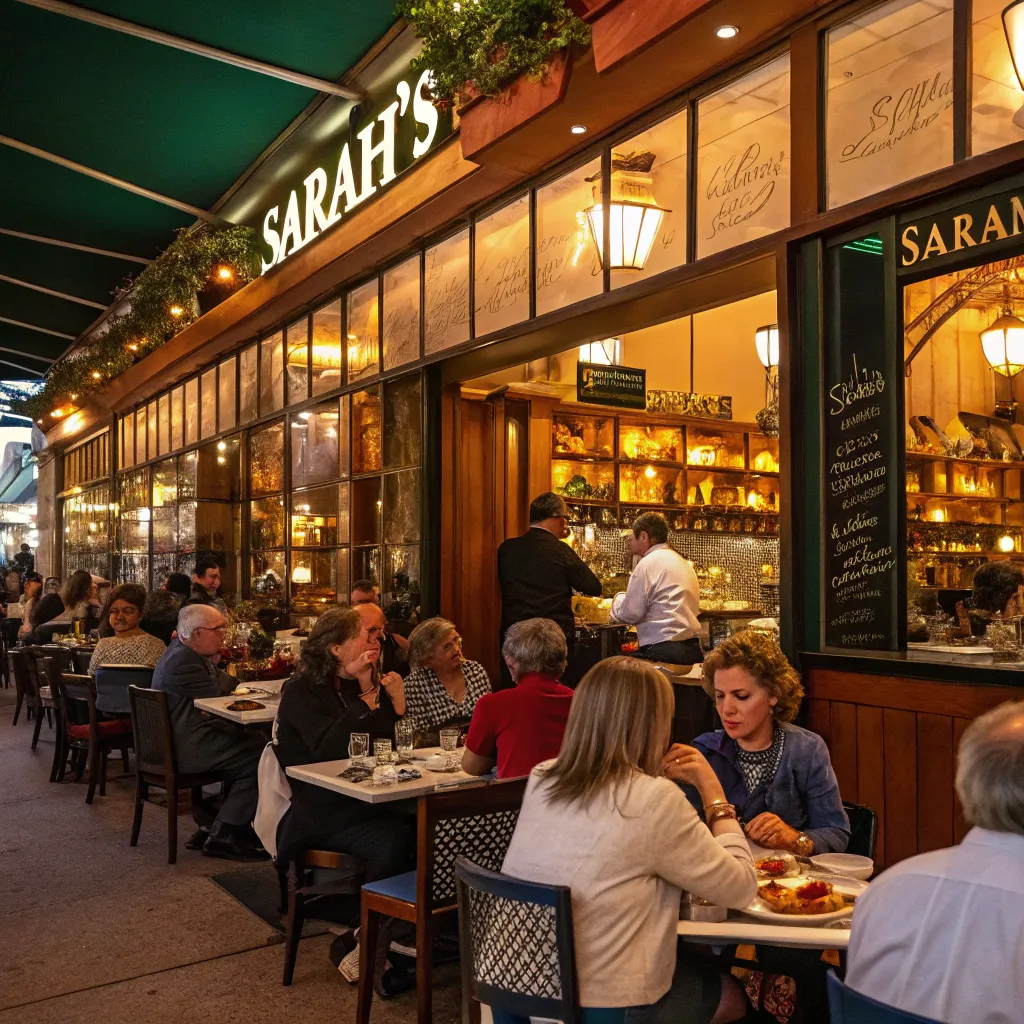 Sarah's Restaurant bustling with customers